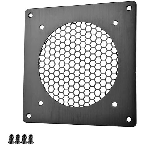120mm Air Vent Grille for PC Computer AV Electronic Cabinets Brushed Metal 1PC (1/5)