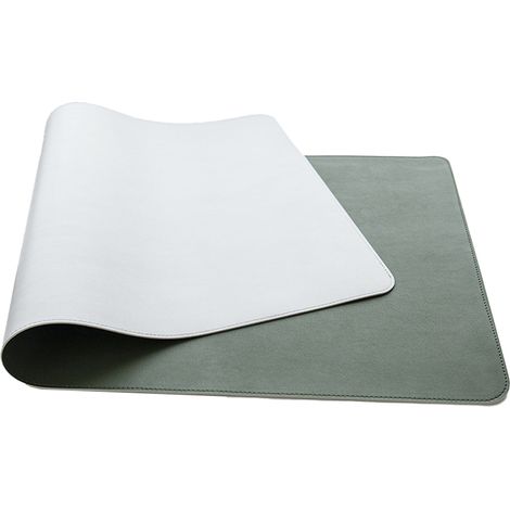 Tapis De Bureau En Cuir - 90 x 45 cm - Antidérapant Imperméable - Double Face - Pour Clavier Souris Ordinateur - 1 Pièce (1/5)