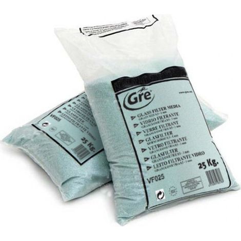 Vidrio filtrante Gre 25 kg transparente 0,5-1 mm
