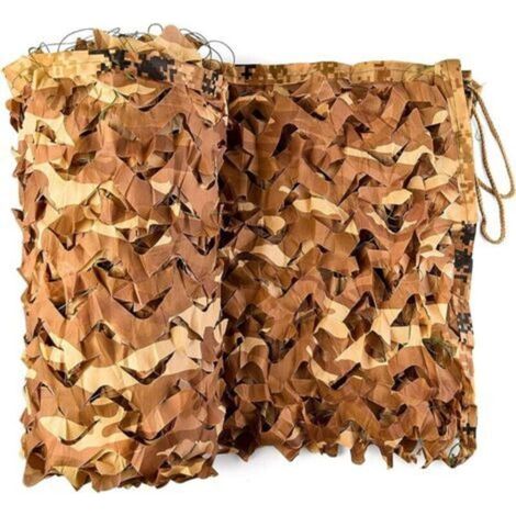 4x5 M Voile D Ombrage Rectangulaire - Maille De Camouflage - Polyester 100% - Pour Terrasse Jardin Camping Extérieur (1/4)