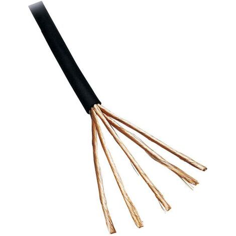 BKL Electronic 1106007/5 Câble audio 4 x 0.1 mm² noir 5 m S910221 (1/2)