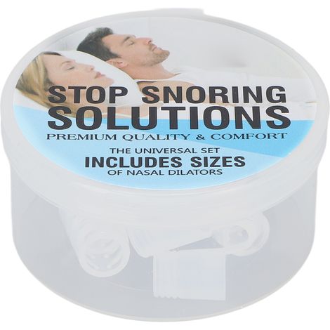 8 pièces Dilatateur Nasal Silicone Anti-Ronflement, Pince Nez Portable Amélioration Sommeil, Solution Ronflement (1/5)