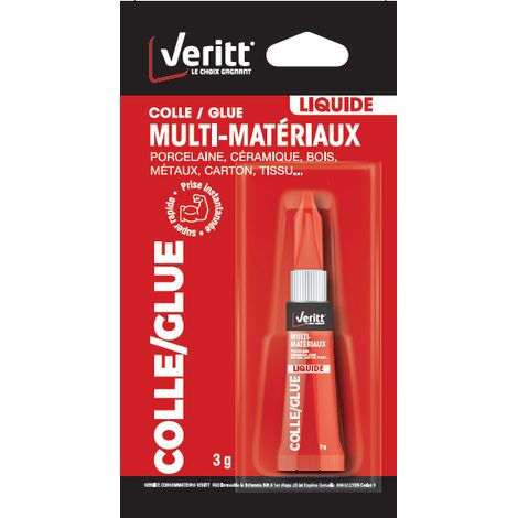 Colla liquida Veritt Cyano multiuso 3g - Veritt