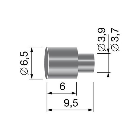 Cuneo di protezione, per guaina di ø: 5,5 mm.