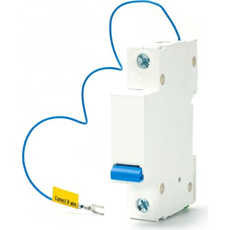 Disjoncteur intelligent Wi-Fi 1P, montage sur rail DIN, compatible avec l'application Ewelink et la commande vocale Google Assistant pour la domotique. (1/5)