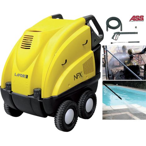 Lavor – Nettoyeur haute pression thermique 3200 W – Eau chaude pour dégraissage – Débit max 500 L/h – Pour surfaces extérieures