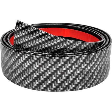 Bande adhésive en fibre de carbone nano pour voiture (3 cm x 1 m) : protection anti-rayures, imperméable, pour seuils de porte et rétroviseurs latéraux. (1/4)