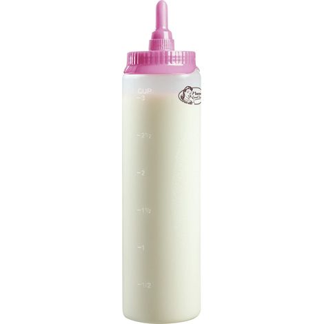 Bestron dispensatoreper impasto, dosatore per impasto da 700 ml, per crepes, poffertjes, pancake, waffle, muffin o ciambelle, colore: Rosa (1/4)