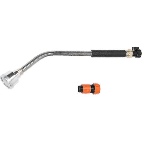 Stainless Steel Handle Aluminium Spray Head Watering Gun for Gardening Farming Irrigation 60cm Long Durable Lightweight Grip Random Colou (1/5)
