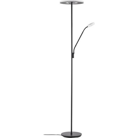 LED Stehlampe "Raymond" aus Metall dimmbar für Wohnzimmer & Esszimmer von Lucande (1/5)