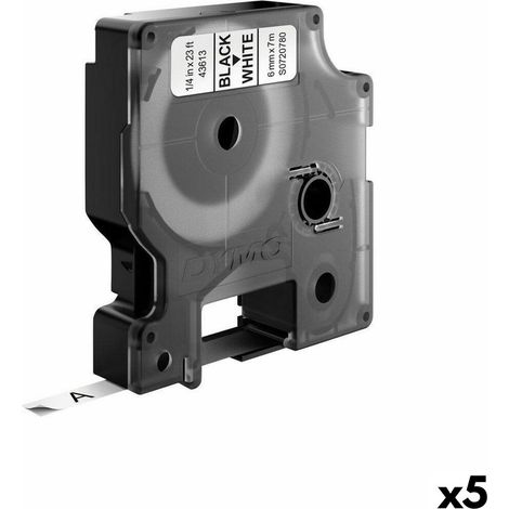 Dymo LabelManager nastro etichettatrice nero su bianco 6 mm (1/3)