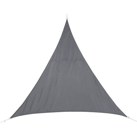 Toile Solaire Voile d'ombrage Triangulaire 2 x 2 x 2 m en Tissu déperlant - Coloris Gris (1/5)
