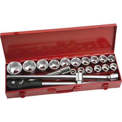 Dogher 549-002 ESTUCHE METALICO 20 PZAS VASOS HEX 3/4
