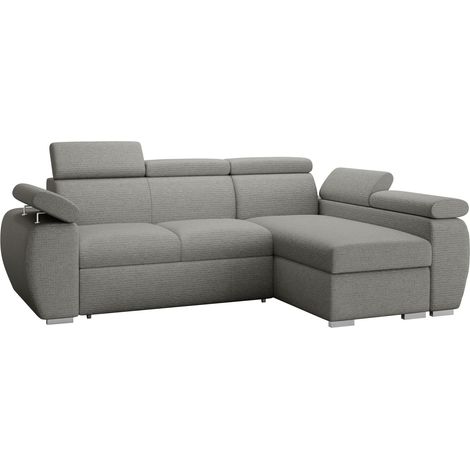 Sofá rinconero Columbus 132, Derecha, Función de descanso, Almacenaje, 255x170x85cm, 0