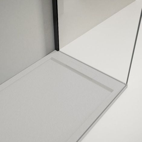 Piatto doccia ultrasottile 70x150cm LUX in resina finitura ardesia grigio