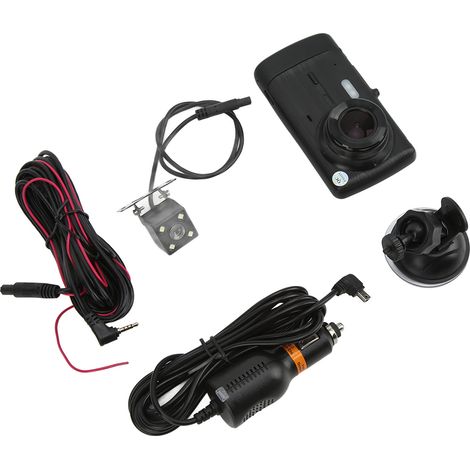 Caméra embarquée 4 pouces avec double caméra grand angle 170° et vision claire en 1080p pour le stationnement. (1/5)