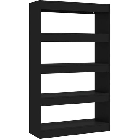 Maison Exclusive - Bücherregal/Raumteiler Schwarz 80x30x135 cm Ho