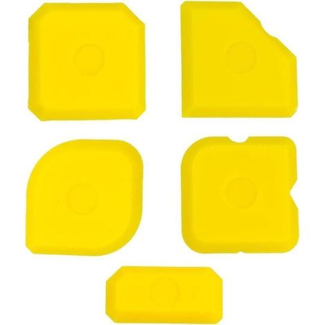 5 Pièces Ensemble d'Outils de Calfeutrage en Silicone - Lisseurs de Joint et Grattoirs pour le Lissage (1/5)