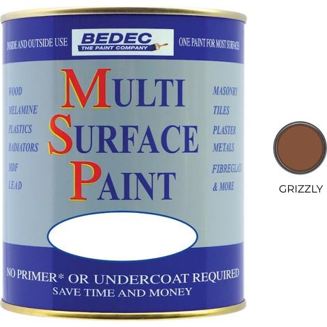 Bedec Multi Surface Paint - Gloss - Grizzly - 750ml