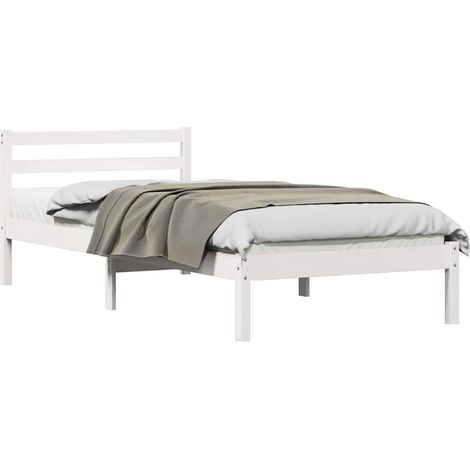 Maison Exclusive - Struttura del letto con testiera Bianco 225,5 x 85,5 x 69,5 cm (1/5)