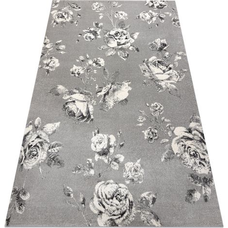 Tappeto GNAB 60642653 Fiori Rose grigio / bianca grey 160x230 cm