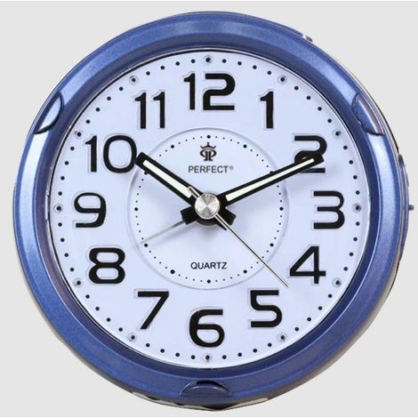 Reloj despertador de cuarzo BB 08604 azul perfecto