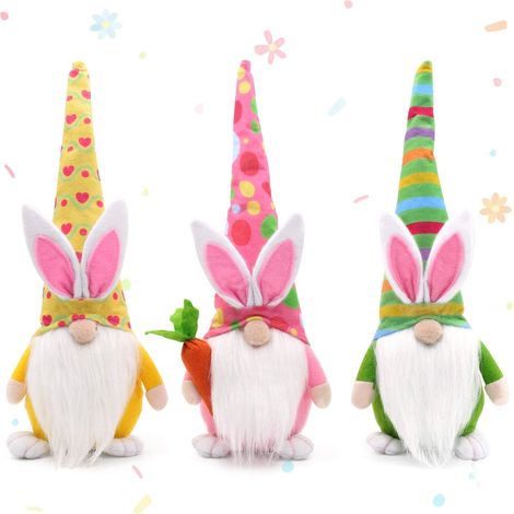 Osterhasenpuppe ohne Gesicht, Plüschpuppe, Osterdekoration für Zuhause (1/5)