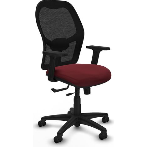 Silla de oficina piqueras y crespo Alocén negro cuero sintético (1/2)