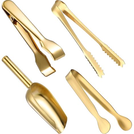 4 pinces à glaçons et pour la fête (or) or-AquaForge