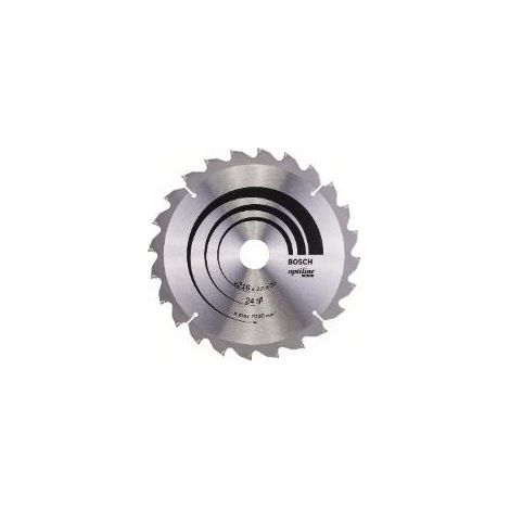 Lame de scie circulaire Bosch Optiline Wood 216x2,0x30 24Z - 2608640431