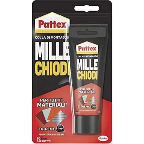 Colle Pattex Mille Chiodi Extreme 142g blanche résistante eau UV