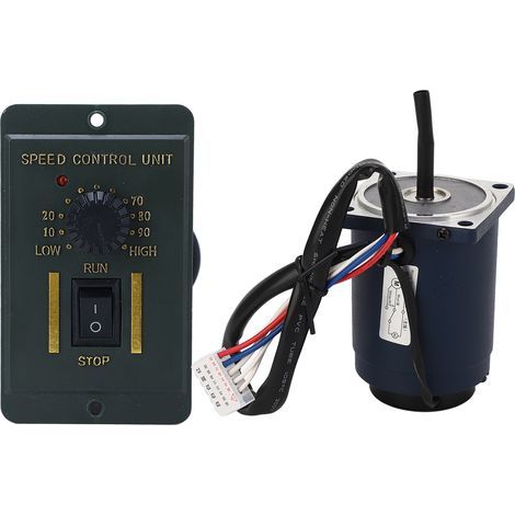 6-W-Getriebemotor, hohes Drehmoment, geräuscharm, hitzebeständig, reversible Drehzahlregelung mit AC220V-Controller 1400 U/min (10 bis 1400 U/min) (1/5)
