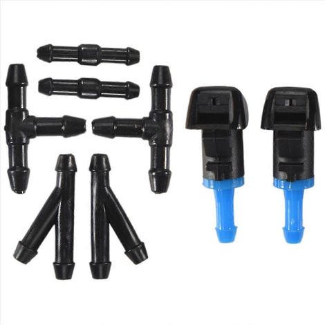 Lanceur de lave-glace pare-brise kit compatible 2009-2016, buses d'aspersion haute pression, ensemble de 4 pièces, jet d'eau pour véhicules, remplacement facile, matériau résistant, couleur noire, acc (1/5)