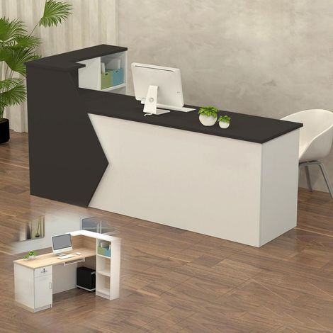 Empfangstheke mit Stauraum, 100-300 cm, für Büro, Praxis, Salon (1/5)