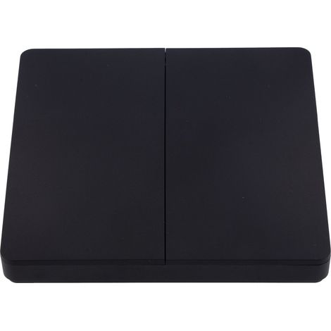 Siro SL-PP86IP-W2K1 PushPower Aufbauschalter, Funkschalter, Lichtschalter, Wandschalter, spritzwassergeschützt, batterielos, Kunststoff, schwarz, 86x86x17 mm