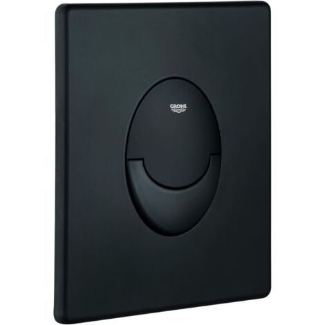 YUIT-Plaque de commande WC noir – Finition métal – Économie d'eau – Fonctionnement à 2 volumes – Dimensions 156x197x10mm - 38505FK0 (1/3)