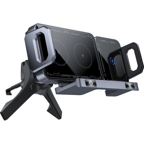 Chargeur Induction pour voiture 15W pour Samsung pour Z Fold(Silver) (1/5)
