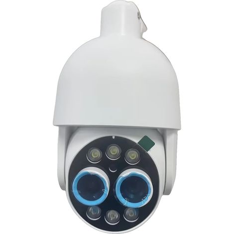 Telecamera IP, risoluzione 8MP, rotazione orizzontale a 355°, doppia modalità di visione notturna, supporto audio, registrazione su scheda TF da 128 GB (1/5)