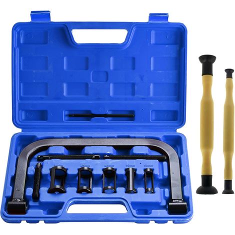 12-Piece Valve Lever Kit with Solid C Clamp and Valve Valves, 16-30 mm Compressor Spring Lever Valve Spring for Car, Motorcycle, Car (1/5)