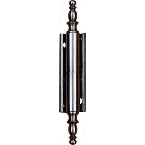 Paumelle de meuble universelle 800 avec vase patiné argent hauteur 50 mm - BROS