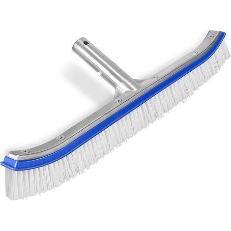 Brosse Pour Piscine - Tête De Brosse En Aluminium 45 Cm - Pour Murs Carrelage Et Fond - Fixation Rapide EZ Clip - Soies En Nylon - 1 Pièce (1/5)