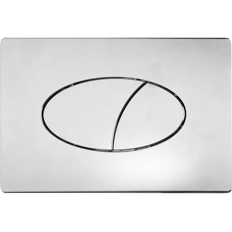 Roper Rhodes Ellipse Dual Flush Plate Button Chrome For TR9001 TR9002 TR9009