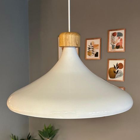 bamyum Champion Suspension Luminaire Vintage, Lustre Salon de 35 cm en Métal, Lampe E27 pour Chambre, Salle à Manger (1/5)