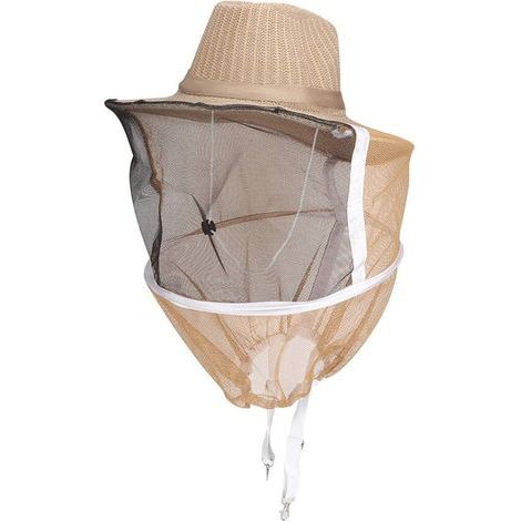 Chapeau D'Apiculteur Voile D'Apiculture Coton Lin Extérieur Apiculteur Chapeau de Cowboy Respirant Ignifuge Apiculture Voile Casquette Visage Tête Protecteur (1/5)