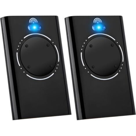 2 télécommandes de remplacement pour 787010 XT4 868 SLH LR, 868 MHz, 4 canaux, compatibles avec XT4 868 SLH LR, XT4 868 SLH, XT2 868 SLH LR, XT2 868 SLH (noir) (1/5)