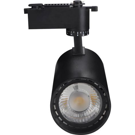 Spot Led Sur Rail 30w 4000k Orientable 360 Degres Pour Magasin Exposition - 220v - Lot De 1 (1/5)