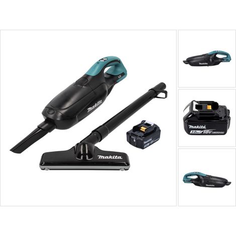 Makita DCL 182 F1 B Akku Staubsauger 18 V Schwarz + 1x Akku 3,0 Ah - ohne Ladegerät (1/5)