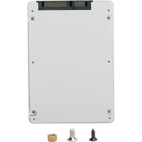 MSATA-zu-SATA-3.0-Adaptergehäuse für 2,5-Zoll-7-mm-SSDs – Weiß (Computerzubehör) (1/5)