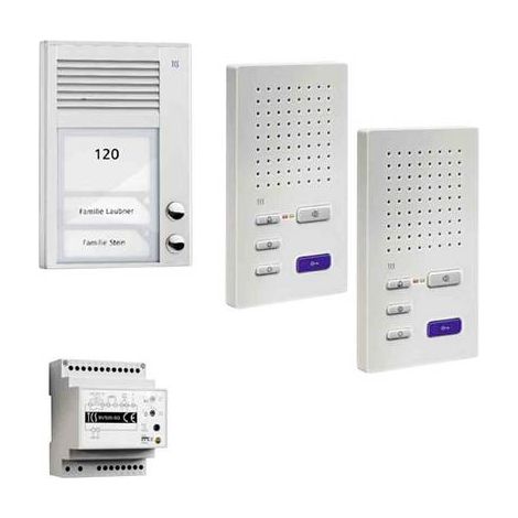 TCS HOME:PACK AUDIO, AUFPUTZ, ZWEIFAMILIENHAUS, PSC2220-0000 - BESTEHEND AUS AUDIO AUßENSTATION SERIE PAK 2 TASTEN AP, 2X AUDIO (1/2)