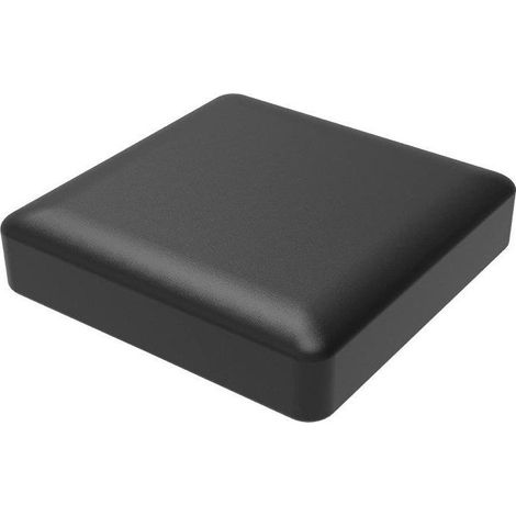 Coussins de chaise d'extérieur - 7 cm d'épaisseur, en mousse à mémoire de forme imperméable - Lot de 2 - Pour jardin et terrasse - Gris foncé (1/5)